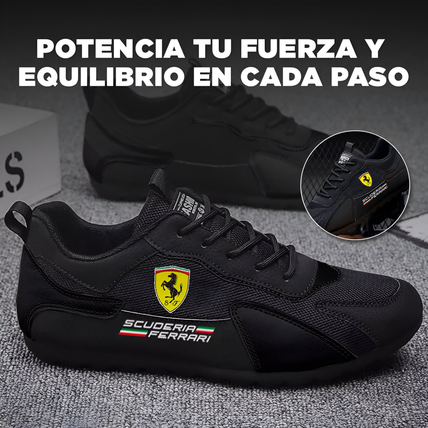 Ferrari Flex™ - Tenis Ligero, Ergonómico & Transpirable