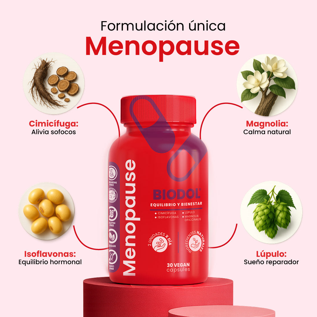 BIODOL™ Menopause — equilibrio natural, energía real, bienestar integral.