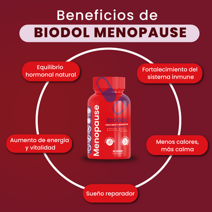 BIODOL™ Menopause — equilibrio natural, energía real, bienestar integral.